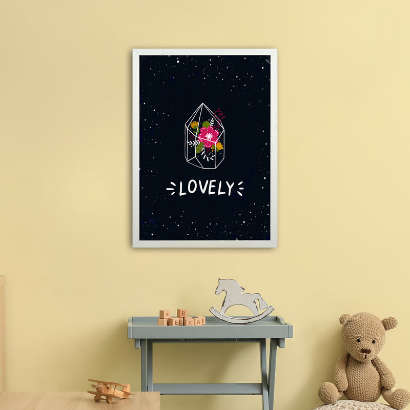 Lovely Night Sky  Art Print by Pixy Paper A2 Oak Frame