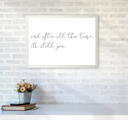 And After All This Time  Art Print by Pixy Paper A2 Oak Frame