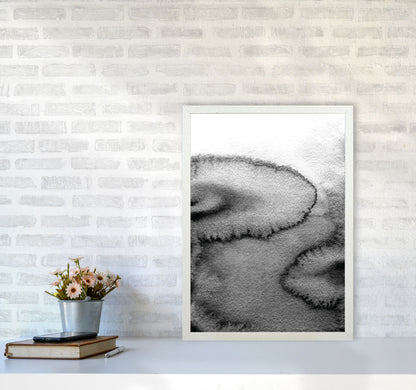Majestic Monochrome Watercolour 15 Art Print by Pixy Paper A2 Oak Frame