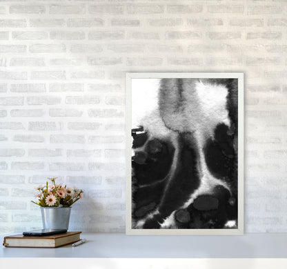 Majestic Monochrome Watercolour 20 Art Print by Pixy Paper A2 Oak Frame