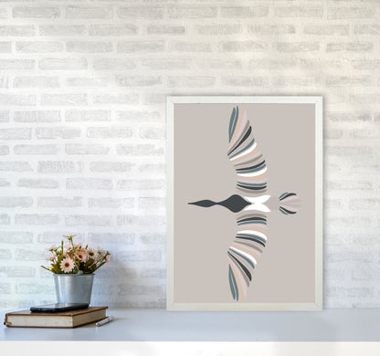 Inspired Bird Art Print by Pixy Paper A2 Oak Frame
