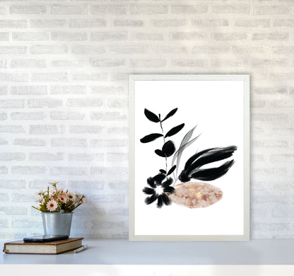 Delicate Floral 03 Art Print by Pixy Paper A2 Oak Frame