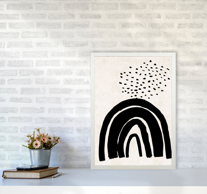 Autumn Raine abstract Art Print by Pixy Paper A2 Oak Frame