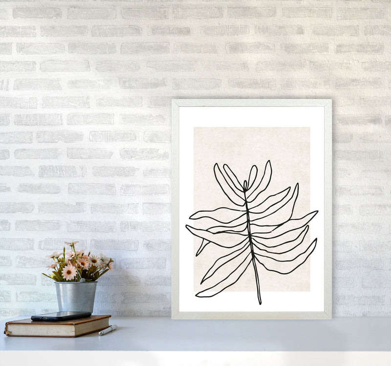 Autumn Wispa abstract Art Print by Pixy Paper A2 Oak Frame
