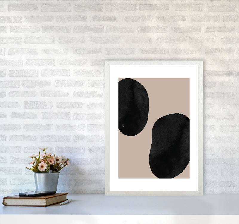 Autumn Alice abstract Art Print by Pixy Paper A2 Oak Frame