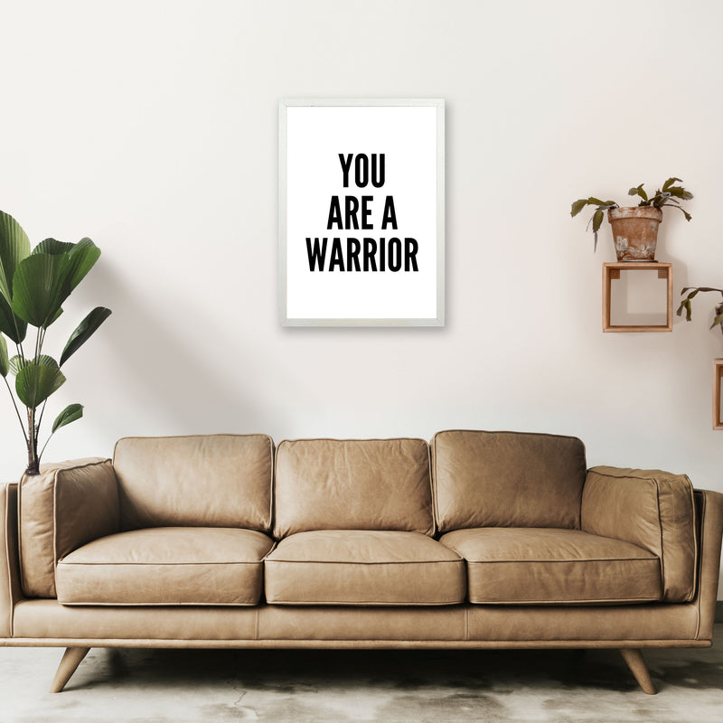 You Are A Warrior Art Print by Pixy Paper A2 Oak Frame