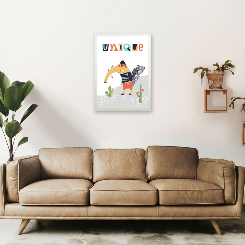 Unique animal Art Print by Pixy Paper A2 Oak Frame
