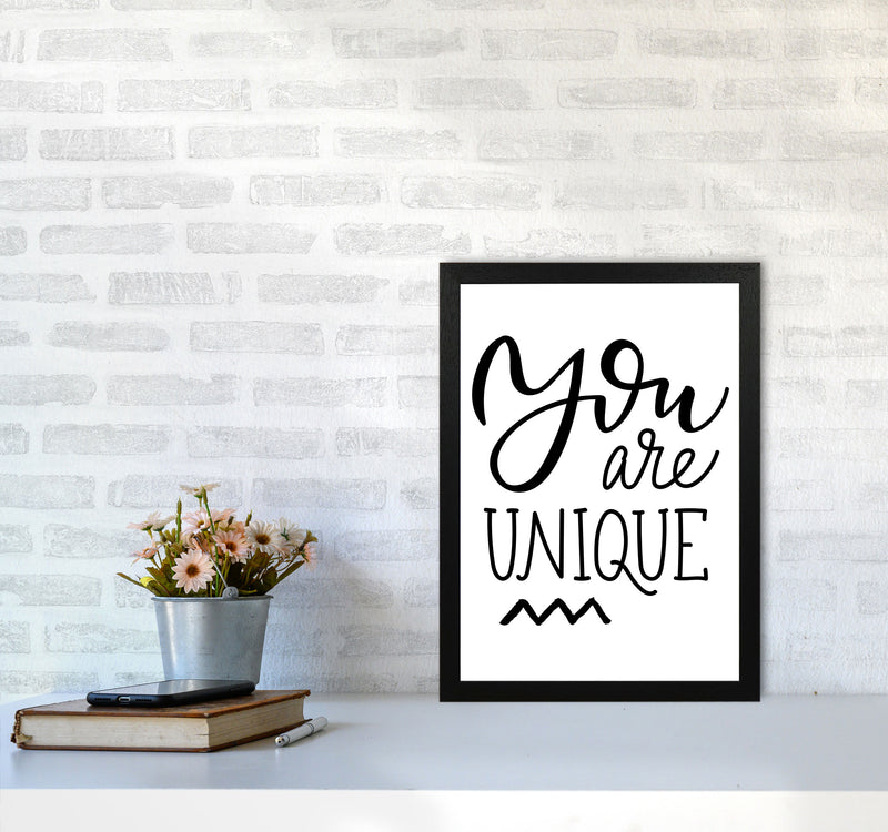 You Are Unique Modern Print A3 White Frame