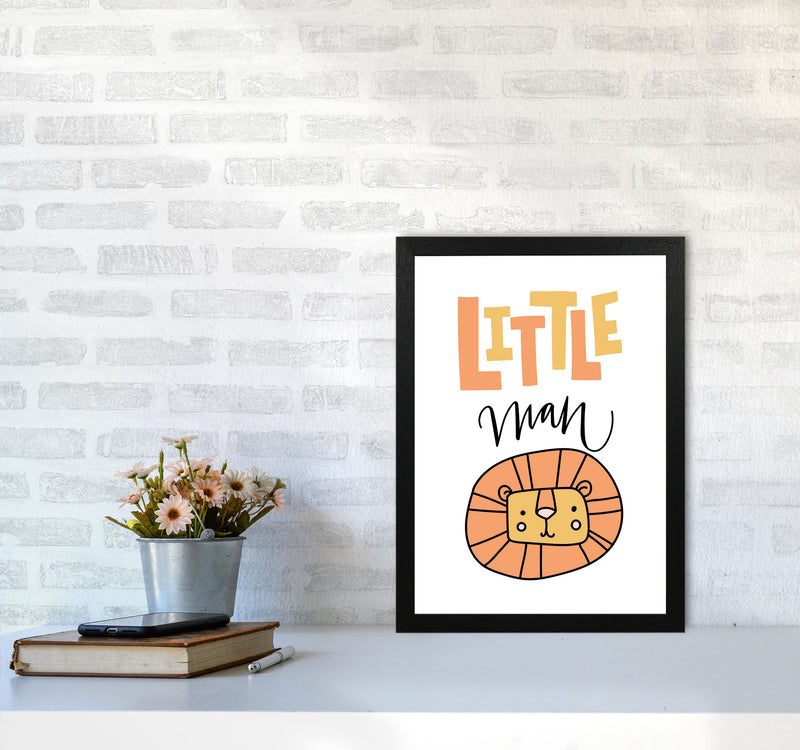 Little Lion Man Framed Nursey Wall Art Print A3 White Frame