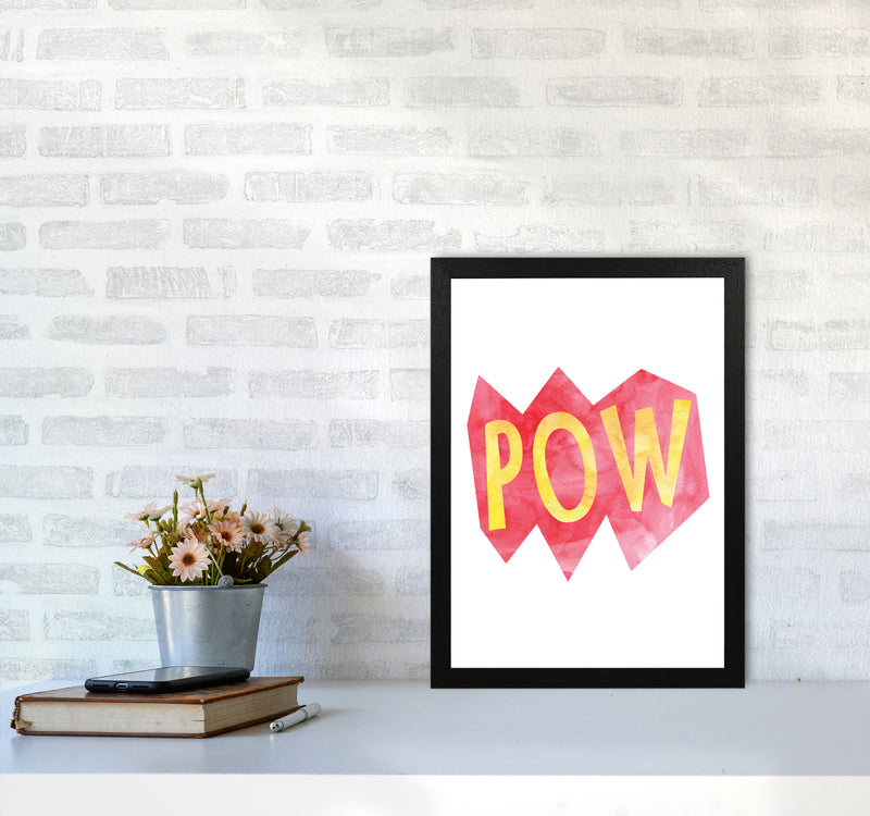 POW Watercolour Modern Print A3 White Frame