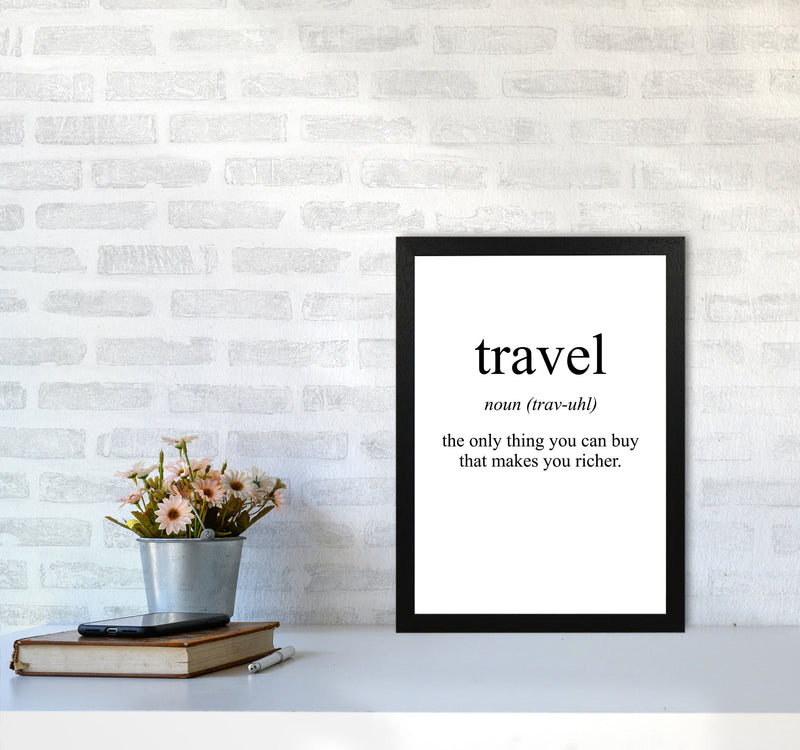 Travel Modern Print A3 White Frame