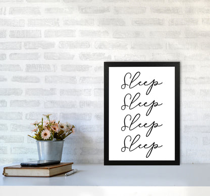 Sleep Modern Print A3 White Frame