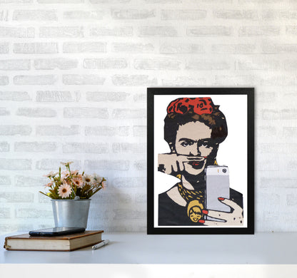 Urban Frida Kahlo Modern Print A3 White Frame