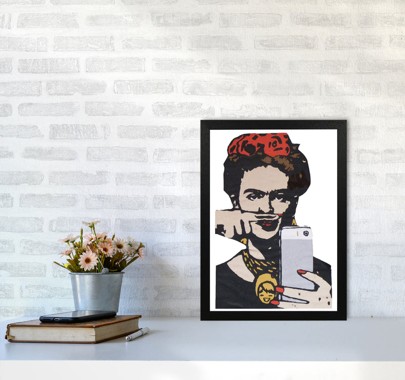 Urban Frida Kahlo Modern Print A3 White Frame