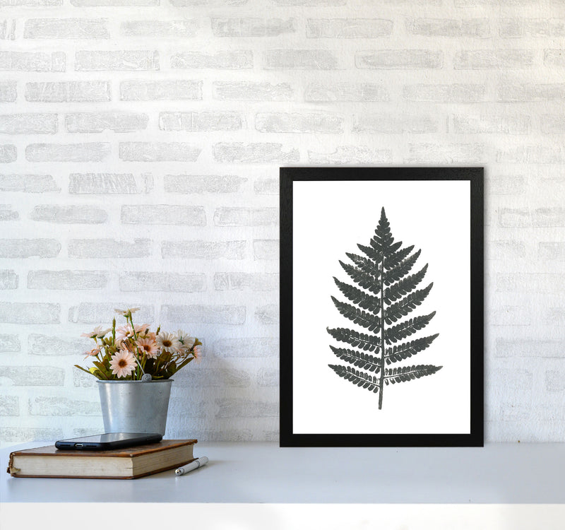 Vintage Fern Modern Print, Framed Botanical & Nature Art Print A3 White Frame