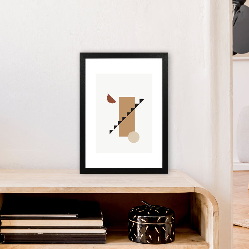 Mica Sand Stairs N22  Art Print by Pixy Paper A3 White Frame