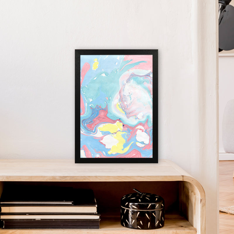 Liquid Mix Rainbow  Art Print by Pixy Paper A3 White Frame