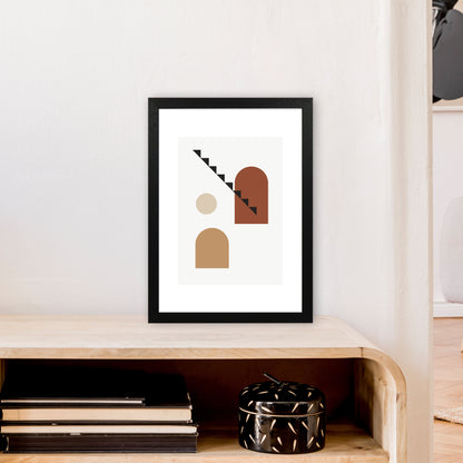 Mica Sand N14  Art Print by Pixy Paper A3 White Frame