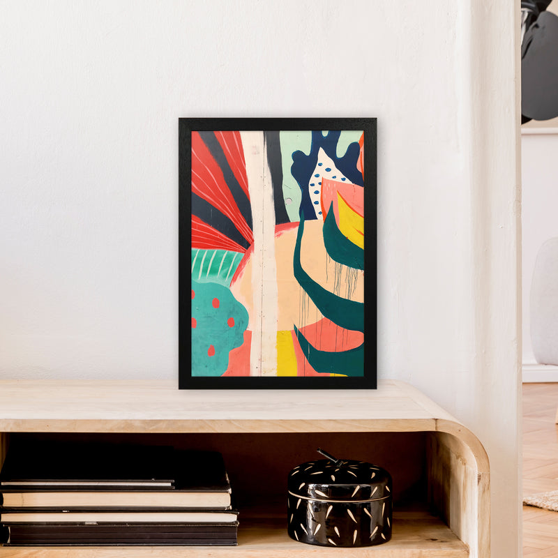 Painted Abstract Shapes  Art Print by Pixy Paper A3 White Frame