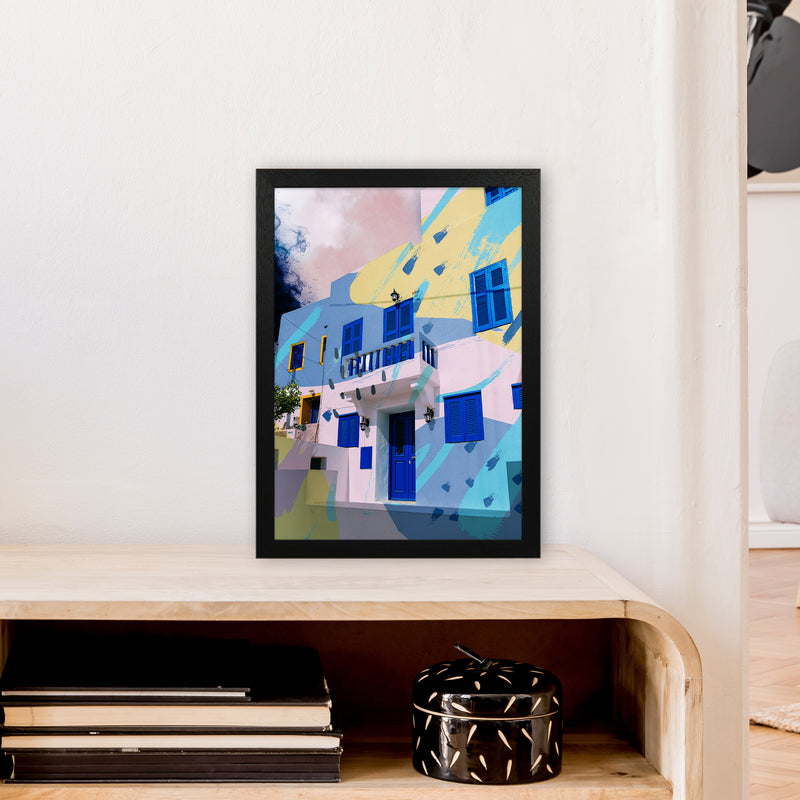 Buliding Pop  Art Print by Pixy Paper A3 White Frame