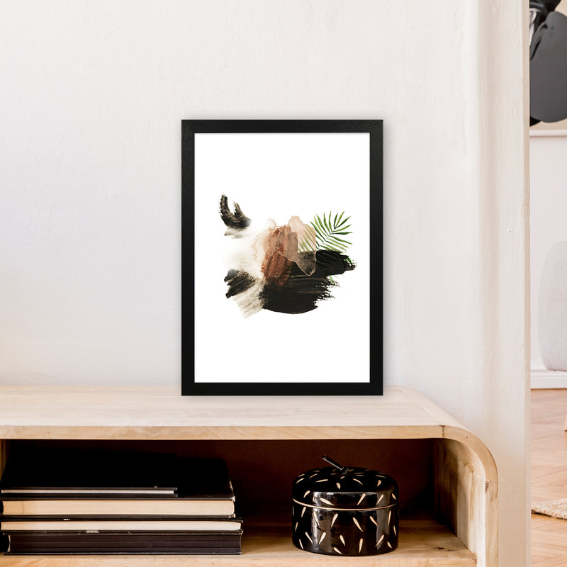 Exotic Abstract Shapes  Art Print by Pixy Paper A3 White Frame