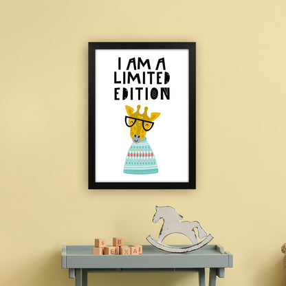 I Am Limited Edition Animal Pop  Art Print by Pixy Paper A3 White Frame