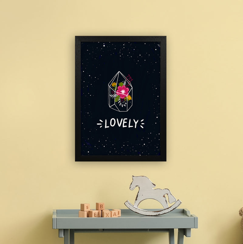 Lovely Night Sky  Art Print by Pixy Paper A3 White Frame