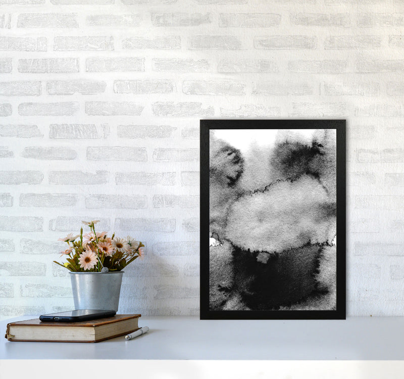 Majestic Monochrome Watercolour 14 Art Print by Pixy Paper A3 White Frame