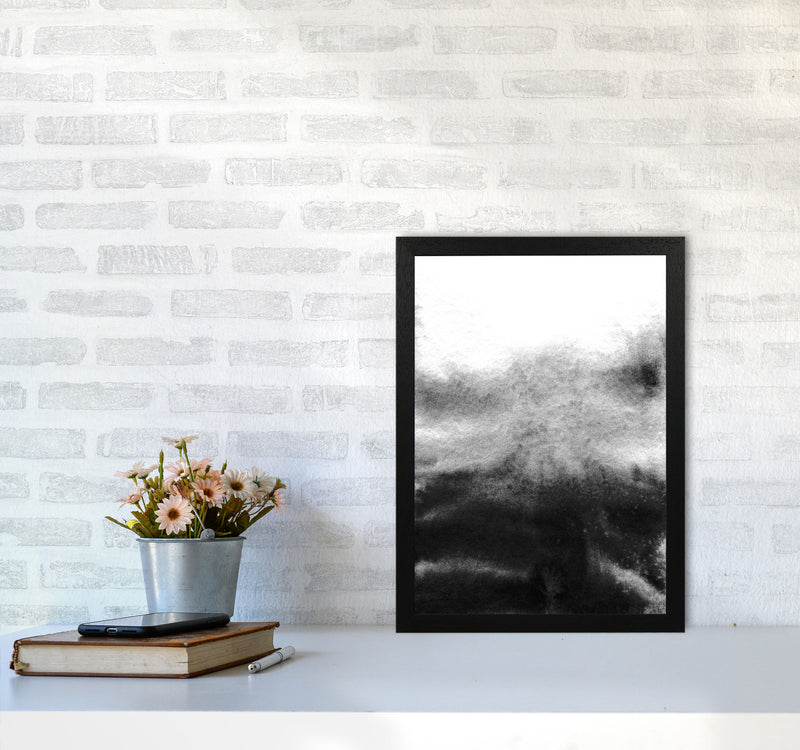 Majestic Monochrome Watercolour 19 Art Print by Pixy Paper A3 White Frame