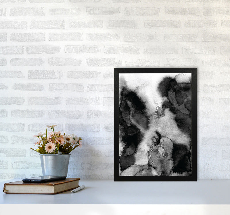 Majestic Monochrome Watercolour 11 Art Print by Pixy Paper A3 White Frame