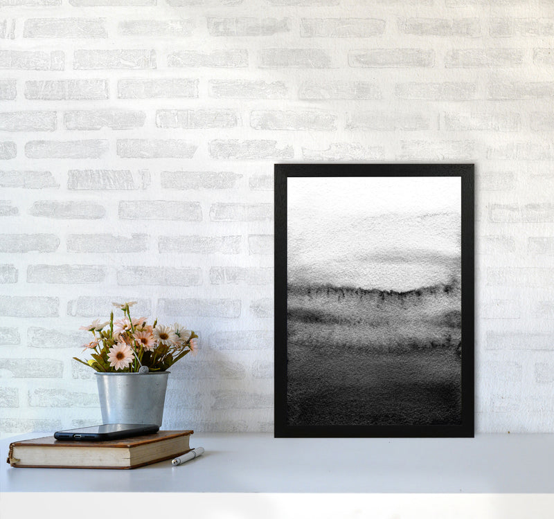 Majestic Monochrome Watercolour 18 Art Print by Pixy Paper A3 White Frame