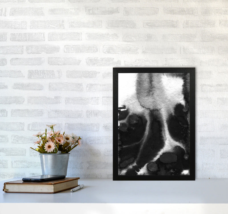 Majestic Monochrome Watercolour 20 Art Print by Pixy Paper A3 White Frame