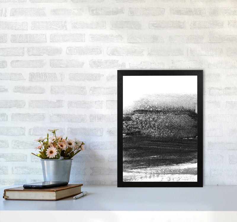 Majestic Monochrome Watercolour 01 Art Print by Pixy Paper A3 White Frame