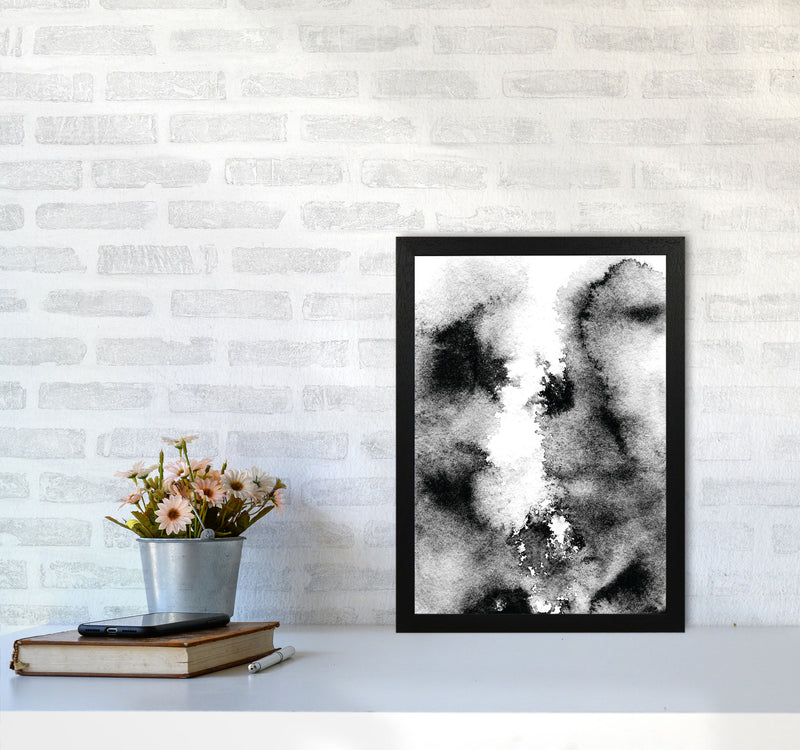 Majestic Monochrome Watercolour 10 Art Print by Pixy Paper A3 White Frame