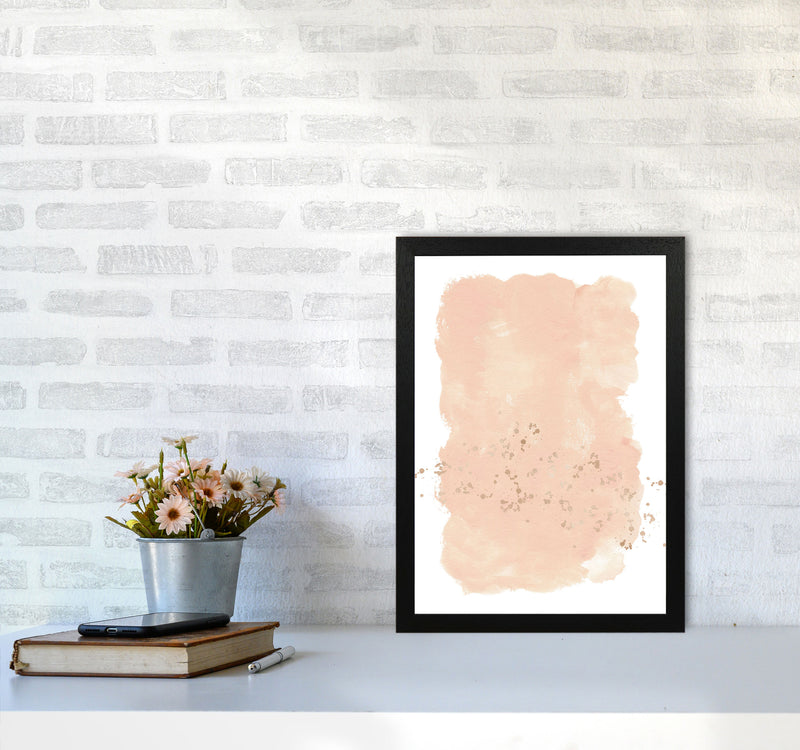 Aztec Blush Watercolour Art Print by Pixy Paper A3 White Frame
