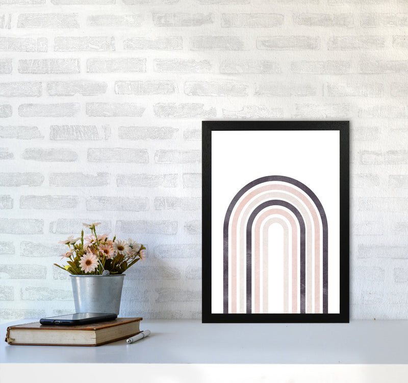 Rainbow pink cotton Art Print by Pixy Paper A3 White Frame