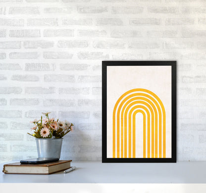 Rainbow mustard Art Print by Pixy Paper A3 White Frame