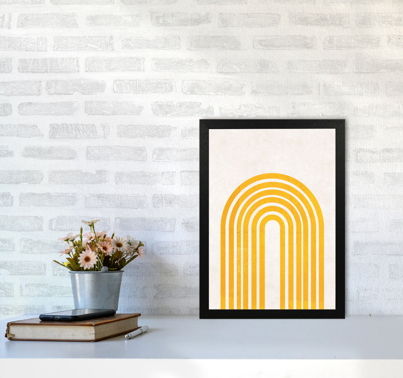 Rainbow mustard Art Print by Pixy Paper A3 White Frame