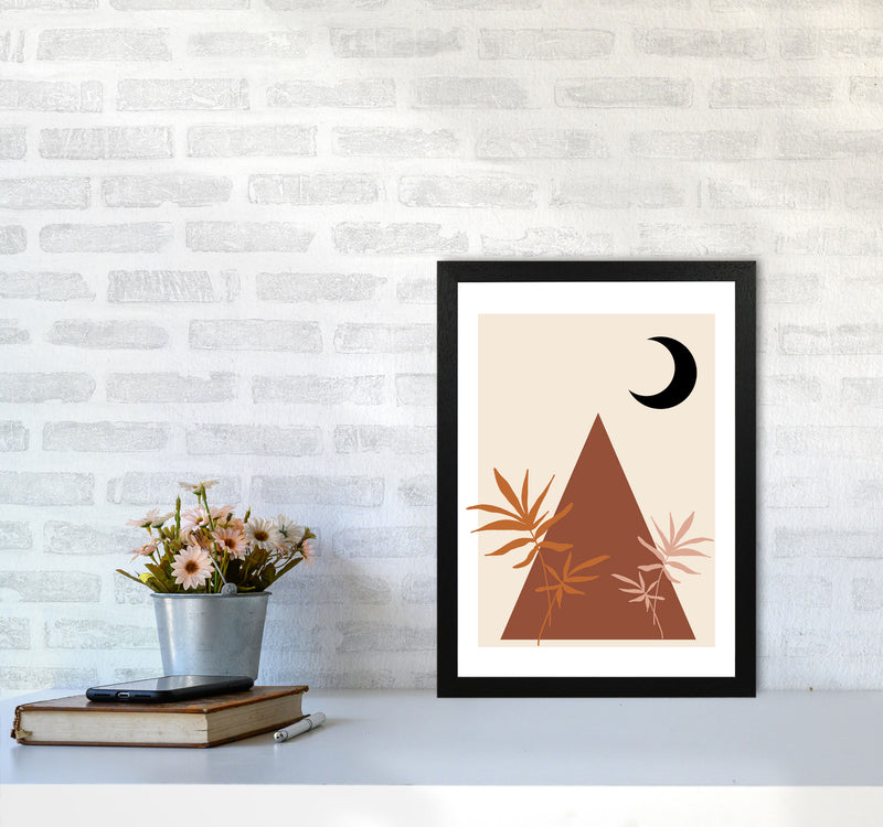 Autumn Maple abstract Art Print by Pixy Paper A3 White Frame