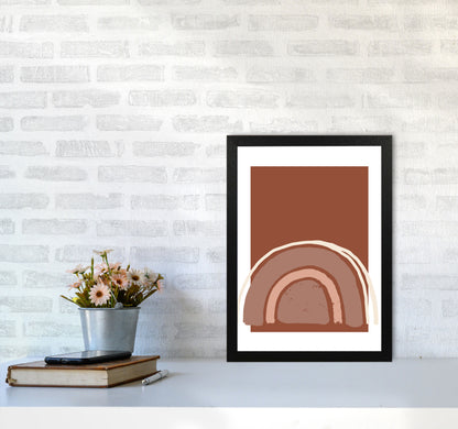 Autumn Camilla abstract Art Print by Pixy Paper A3 White Frame