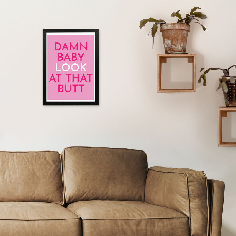 Damn Baby Art Print by Pixy Paper A3 White Frame