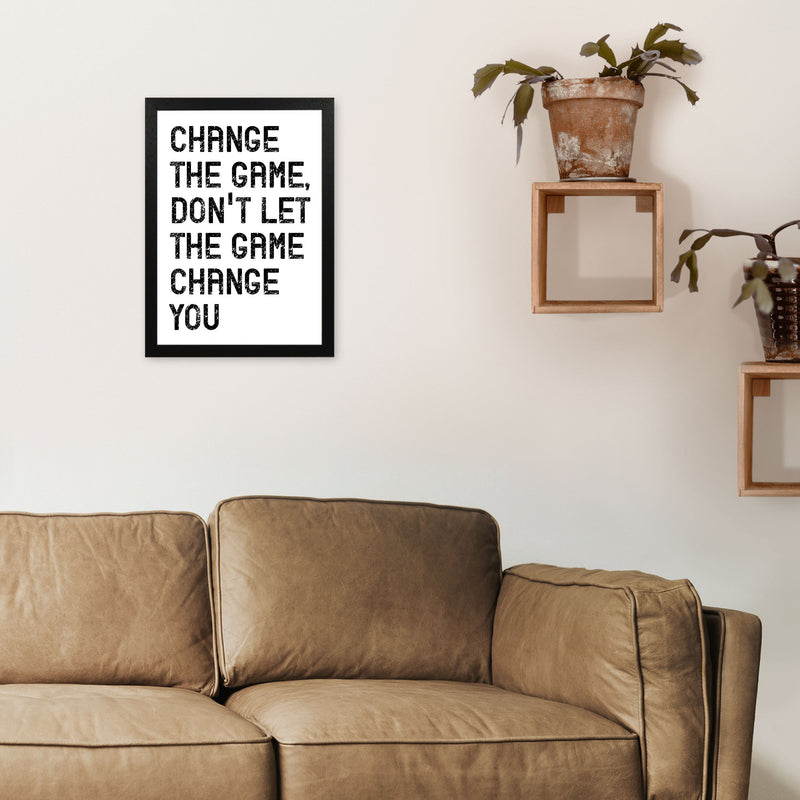 Change The Game Art Print by Pixy Paper A3 White Frame