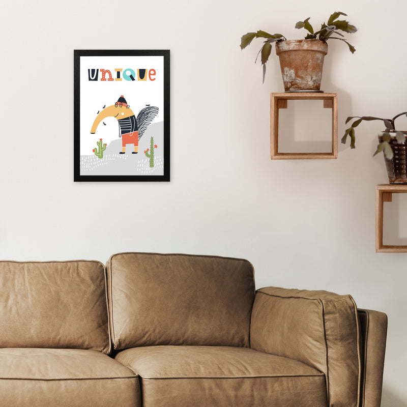 Unique animal Art Print by Pixy Paper A3 White Frame