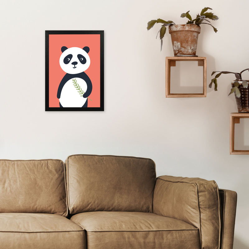 Panda Neutral kids Art Print by Pixy Paper A3 White Frame