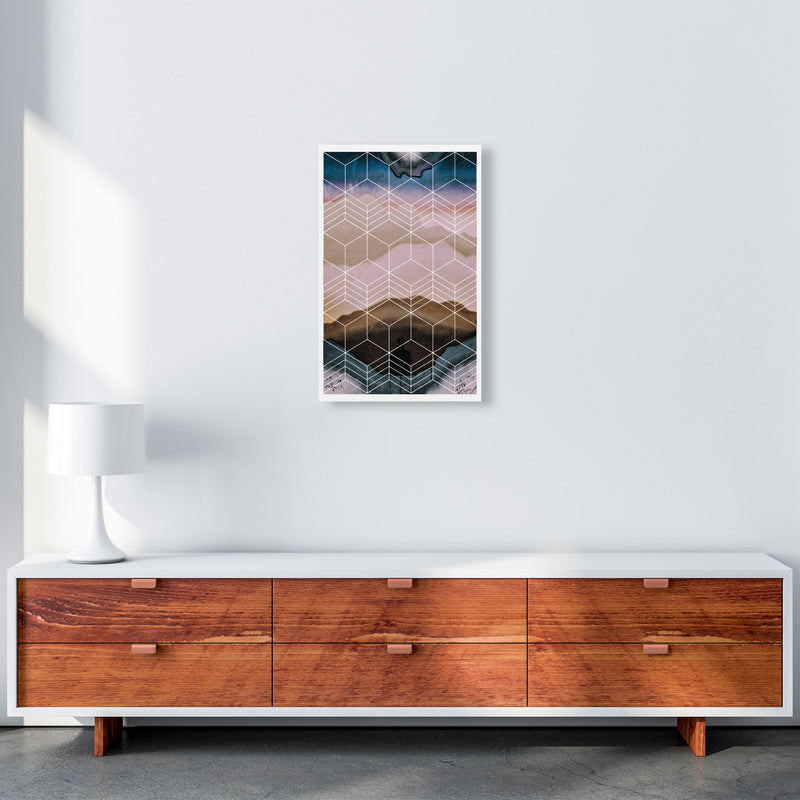 Geometric Abstract Modern Print A3 Canvas