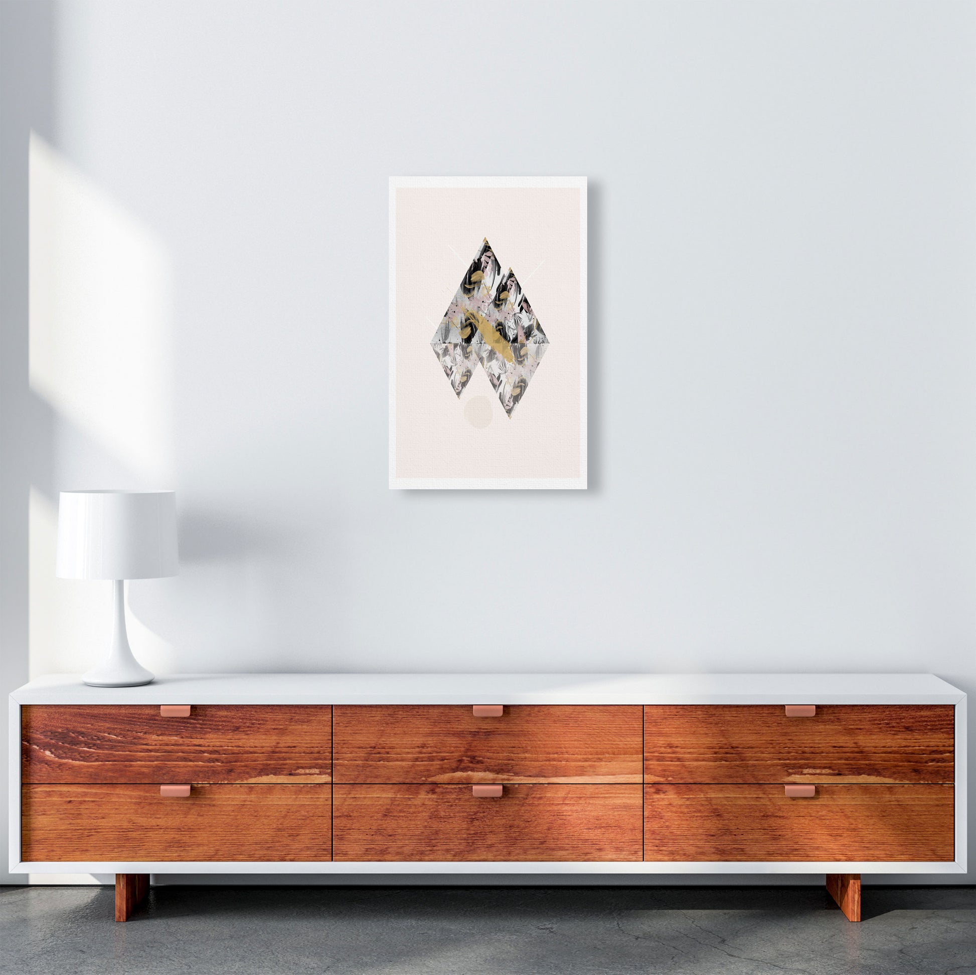Random Geo Styles 2 Modern Print A3 Canvas