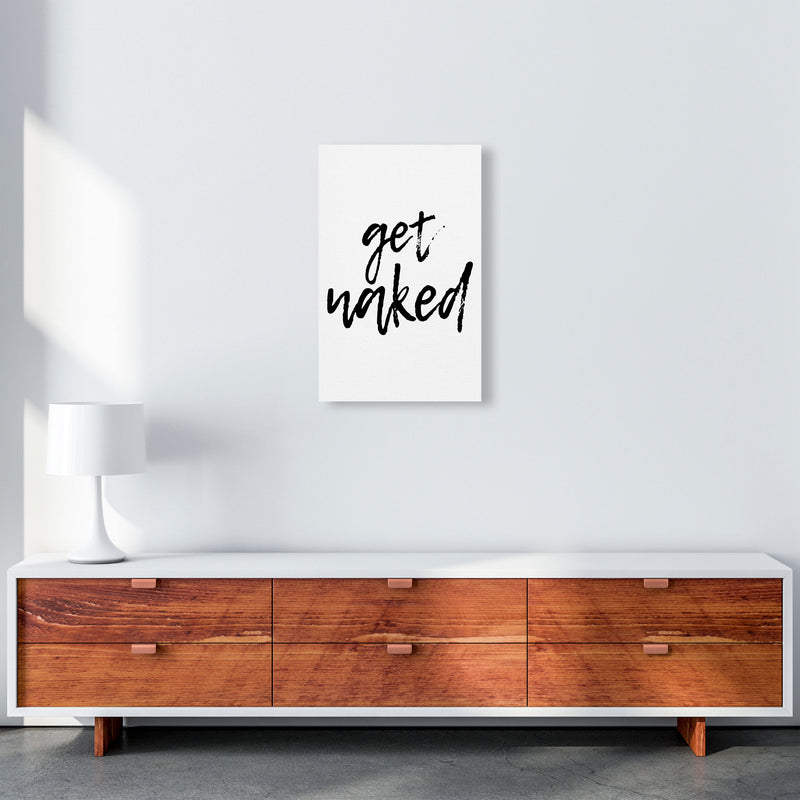 Get Naked, Bathroom Modern Print, Framed Bathroom Wall Art A3 Canvas