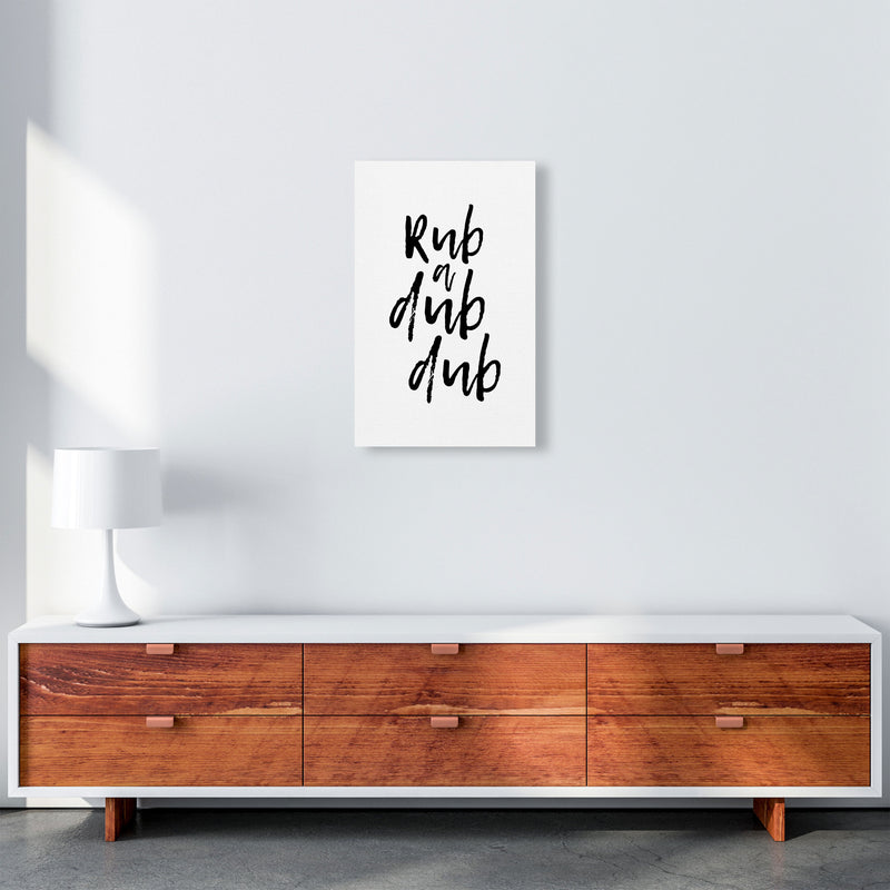 Rub A Dub Dub, Bathroom Modern Print, Framed Bathroom Wall Art A3 Canvas