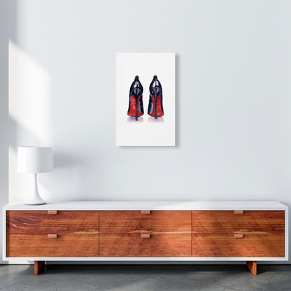 Black High Heels Modern Print A3 Canvas