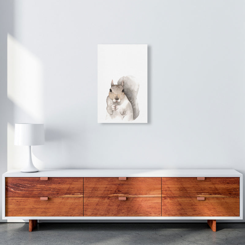 Forest Friends, Cute Squirrel Modern Print Animal Art Print A3 Canvas
